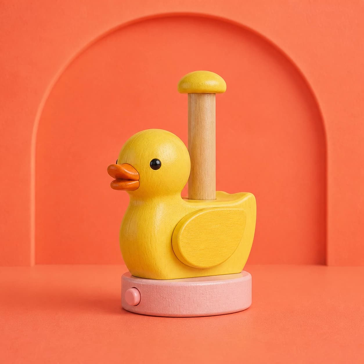 Bunny Hop Wooden Pull Toy